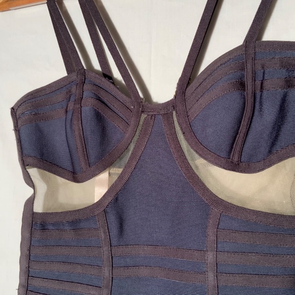 Denim Blue Bodycon Dress - Picture 3 of 6